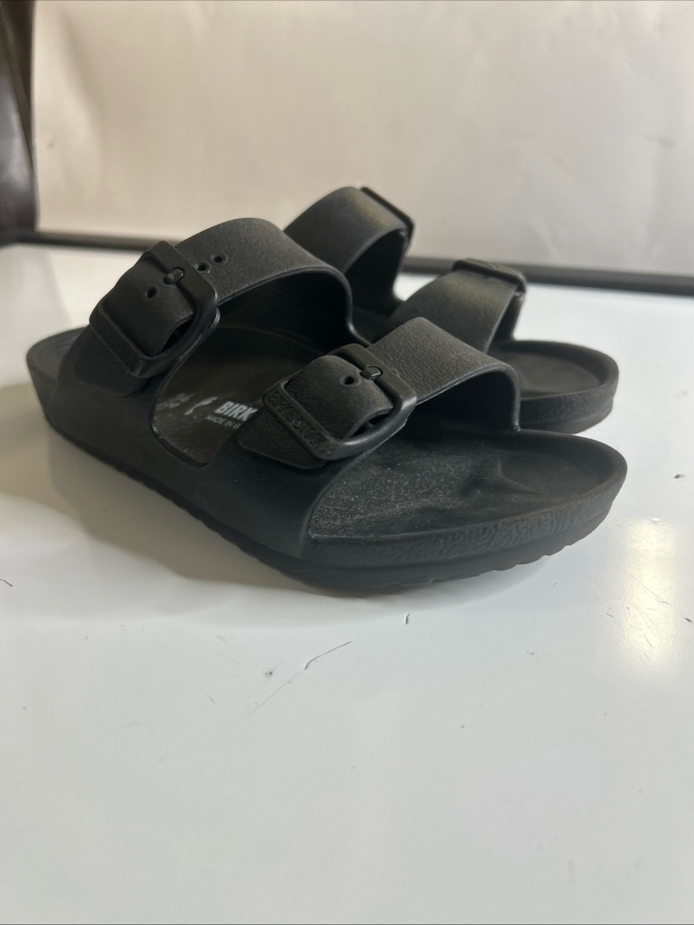 Women’s Girl’s Birkenstock Essentials Black EVA Arizona Sandals size US 3 EU 34